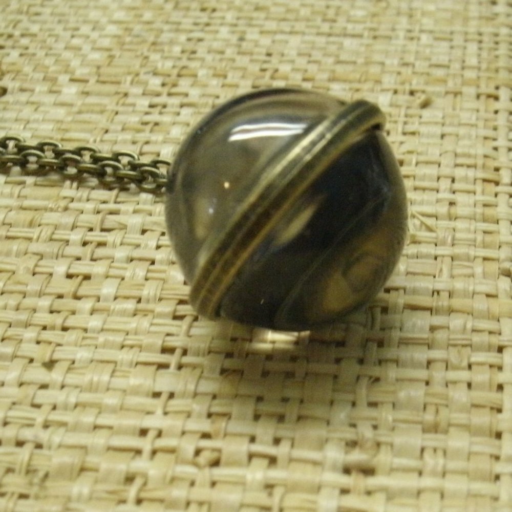 Glass Sphere with Galaxy Pendant Necklace - Picture 8 of 16
